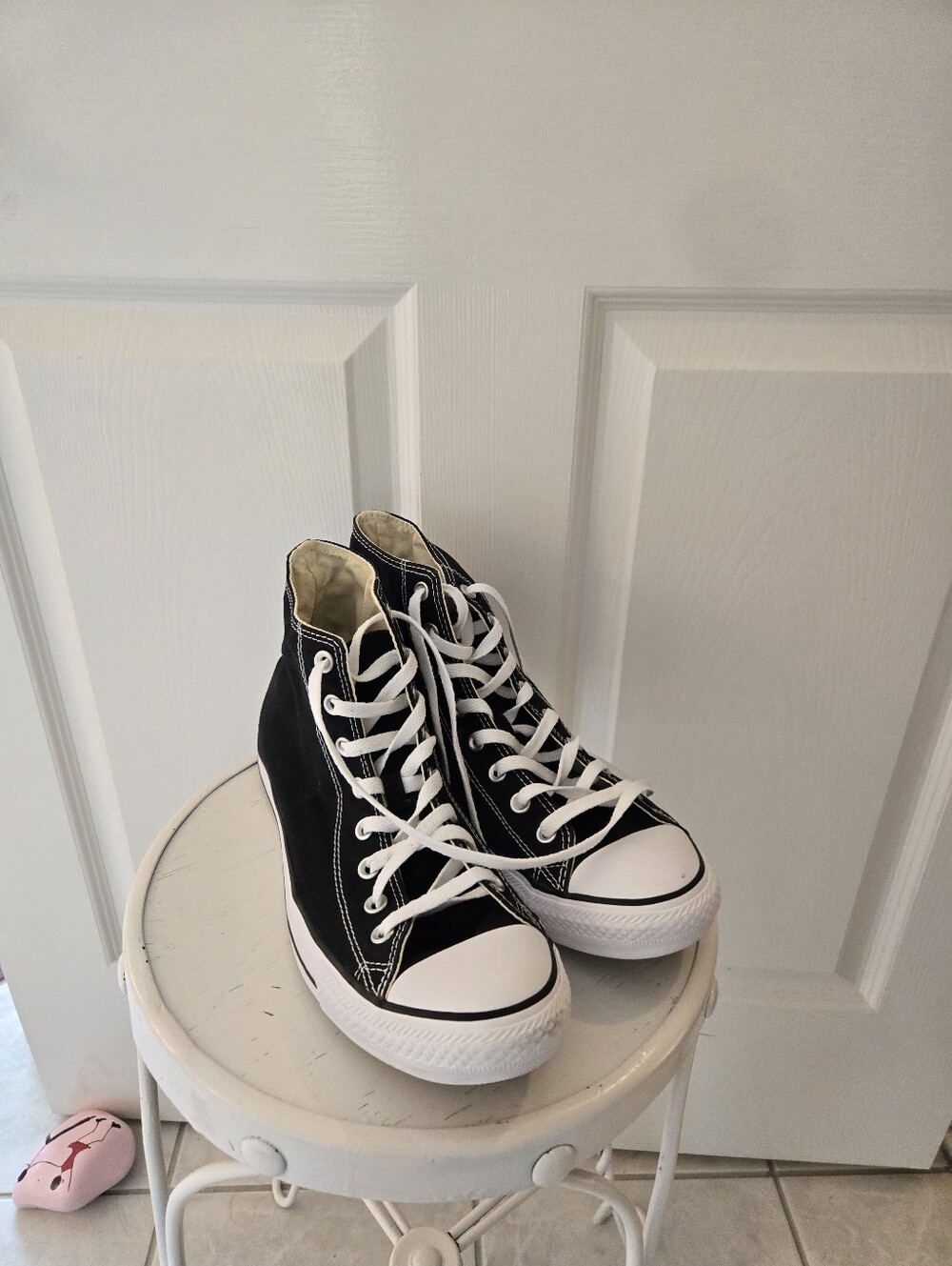 Black Converse High Top Sneakers 10